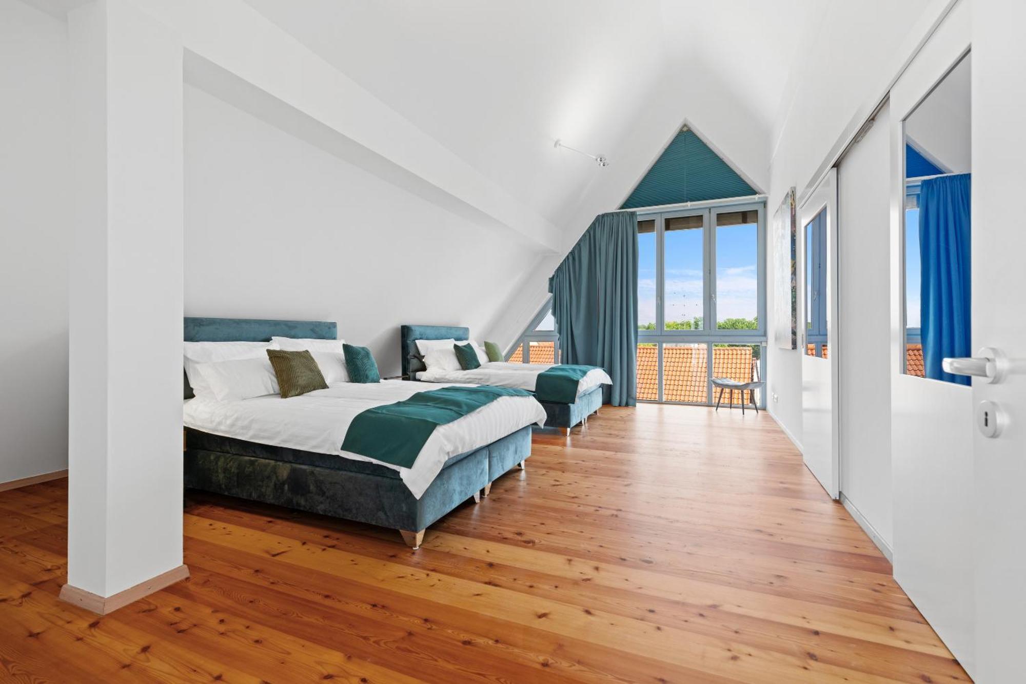 Helloflats - Luxus-Penthouse - Balkon - Parking - Zentrum - Therme - Naehe Flughafen Muc Erding Dış mekan fotoğraf