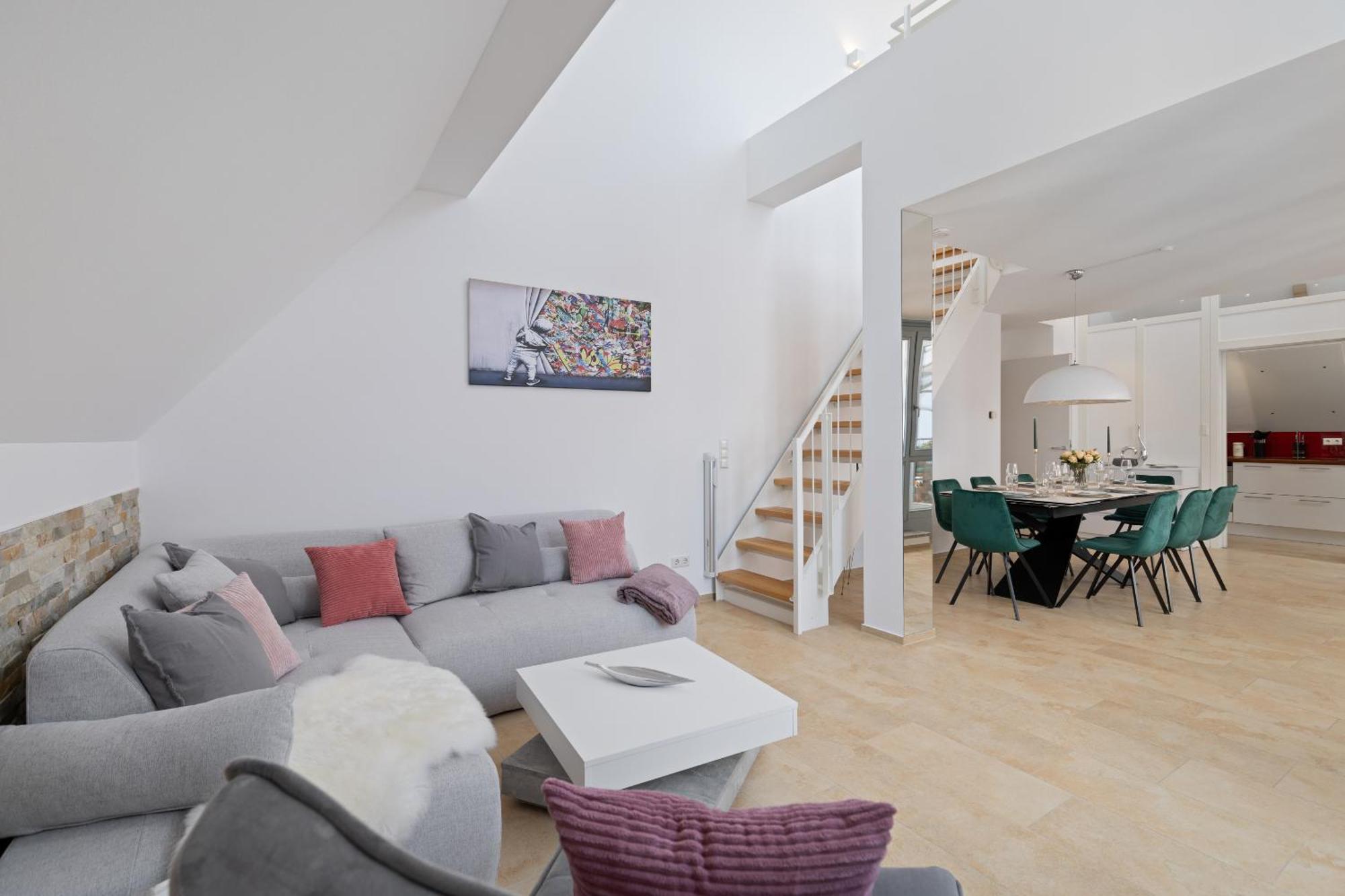 Helloflats - Luxus-Penthouse - Balkon - Parking - Zentrum - Therme - Naehe Flughafen Muc Erding Dış mekan fotoğraf