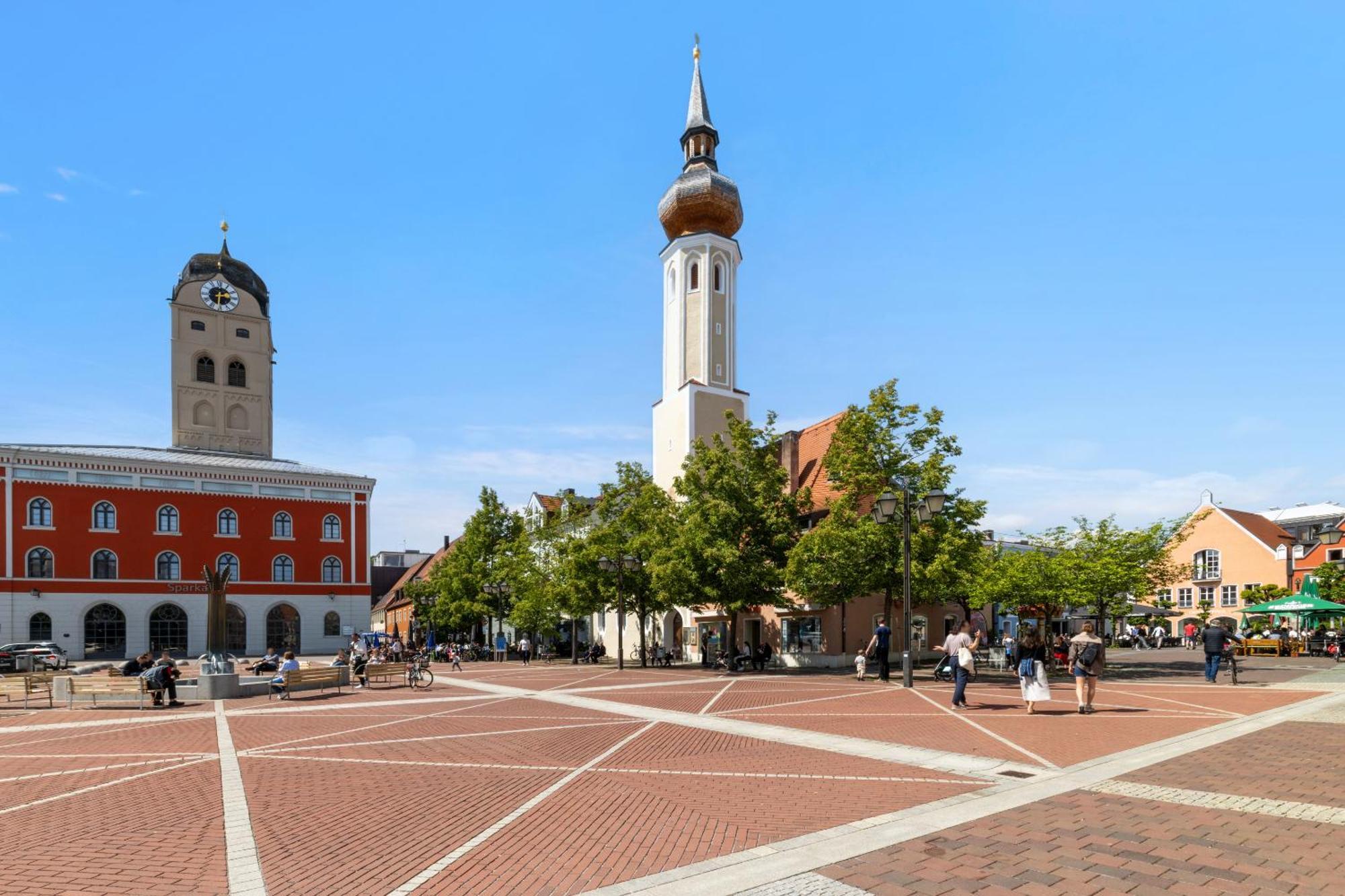 Helloflats - Luxus-Penthouse - Balkon - Parking - Zentrum - Therme - Naehe Flughafen Muc Erding Dış mekan fotoğraf