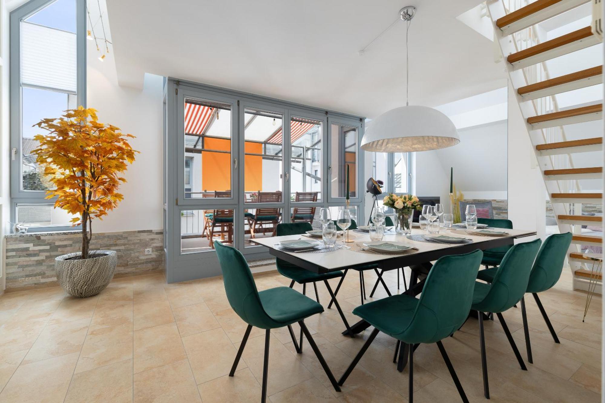 Helloflats - Luxus-Penthouse - Balkon - Parking - Zentrum - Therme - Naehe Flughafen Muc Erding Dış mekan fotoğraf